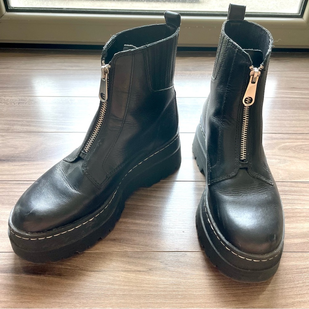 Prisco Zip Platform Booties by Marc Fisher